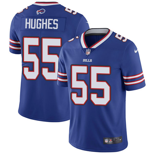 2019 men Buffalo Bills #55 Hughes blue Nike Vapor Untouchable Limited NFL Jersey